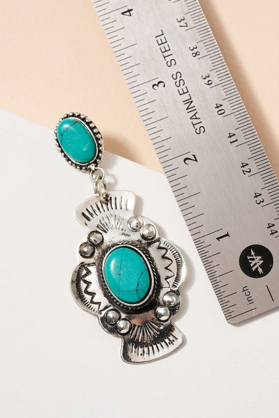 "Turquoise Love" Earrings