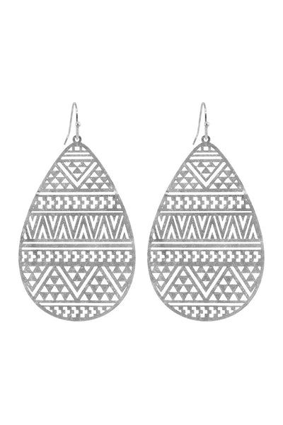 FILIGREE FISH HOOK EARRINGS