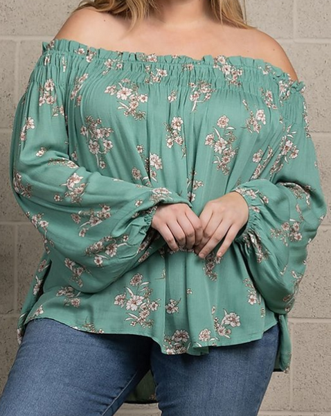 "Garden" Off Shoulder Top