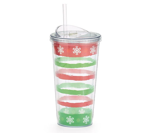 TRAVEL CUP SNOWFLAKES