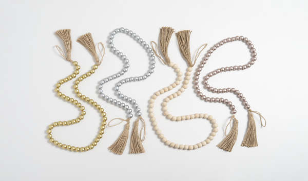 Beaded Garland with Tassel