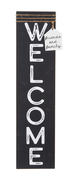 "Welcome" Tag Sign