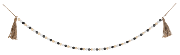 Beaded Garland with Tassel